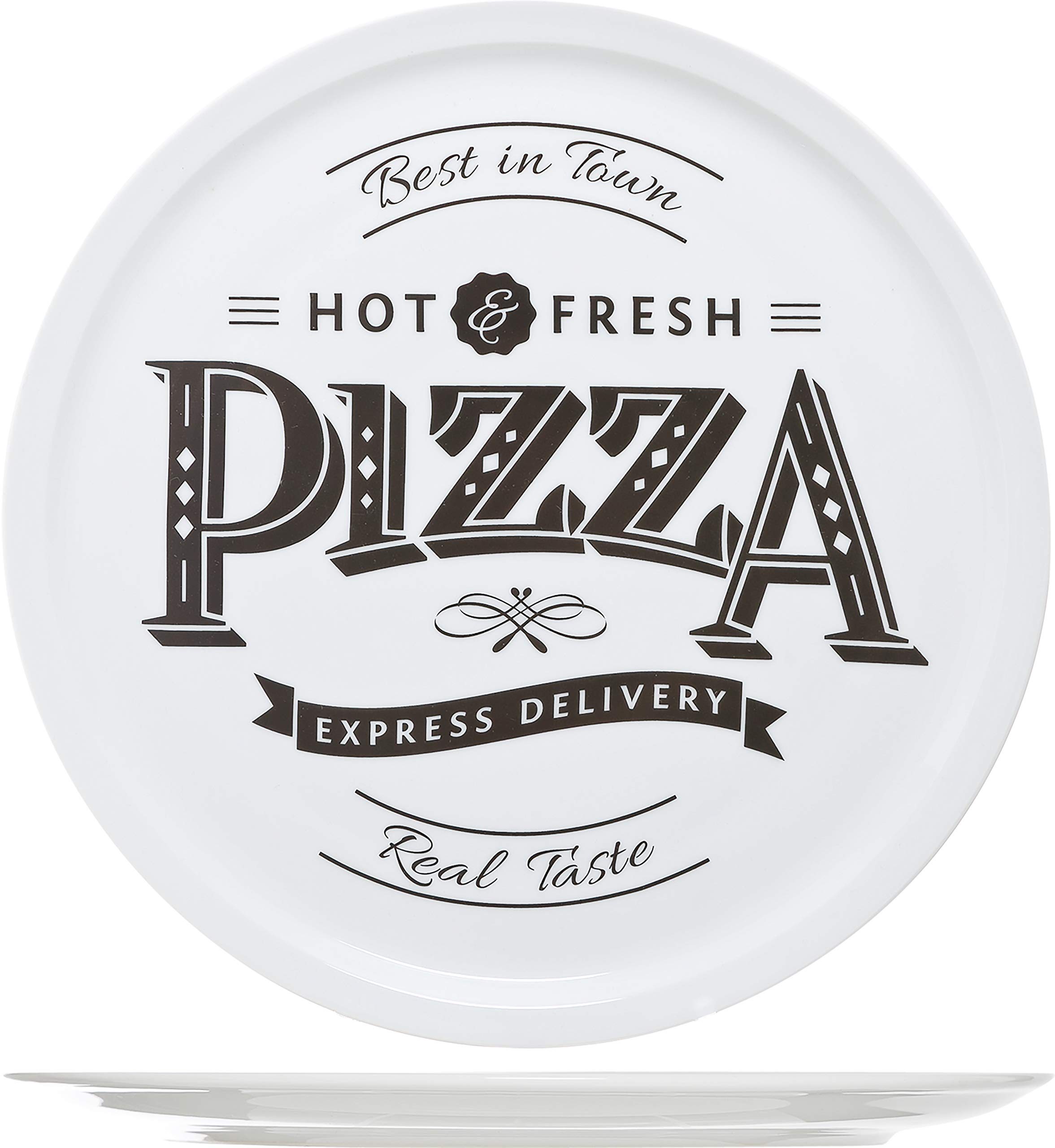 Cosy & Trendy 4562420 Hot-Fresh Pizza Plate, Ceramic, White, 30 cm