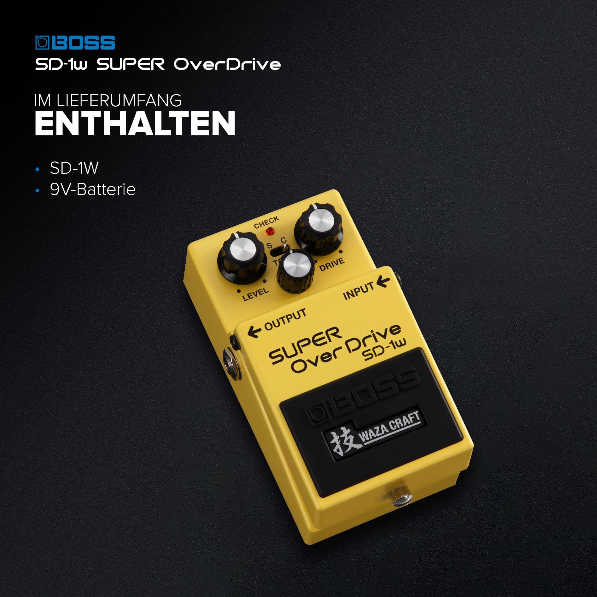BOSS SD-1W SUPER Overdrive | Premium Waza Craft 