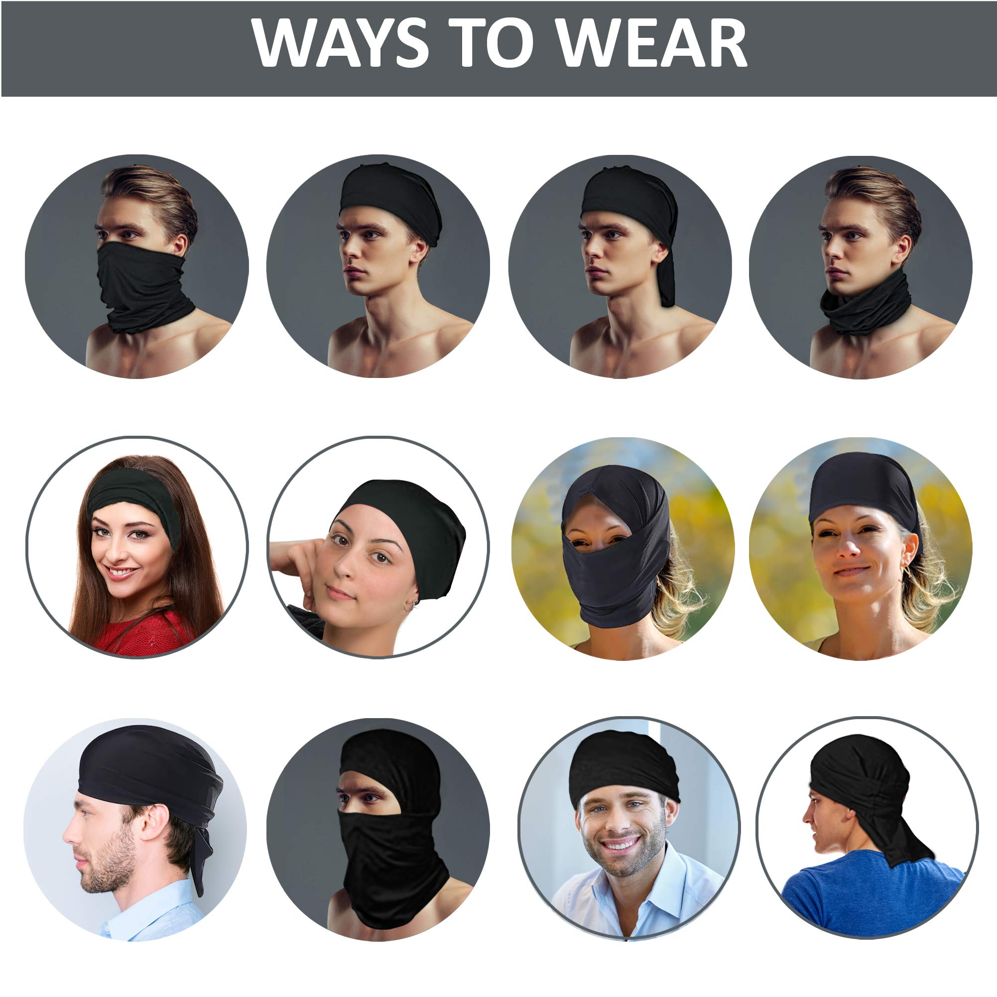 Anonymous - Polaina para el cuello, reutilizable y lavable, antipolvo, pasamontañas livianas sin costuras