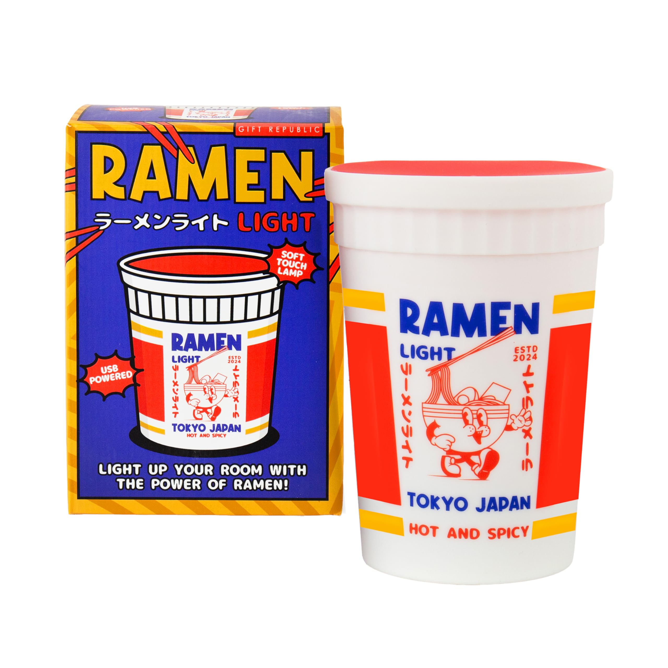 Novelty Ramen Light USB Soft Touch Silicone Night Light for Your Desktop Bedroom