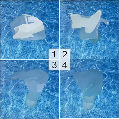 Miniatura 7 de 360 y 380 - Bolsas de repuesto para limpiador de piscinas Polaris Bolsa de filtro multiusos con cremallera, paquete de 2 unidades, color blanco