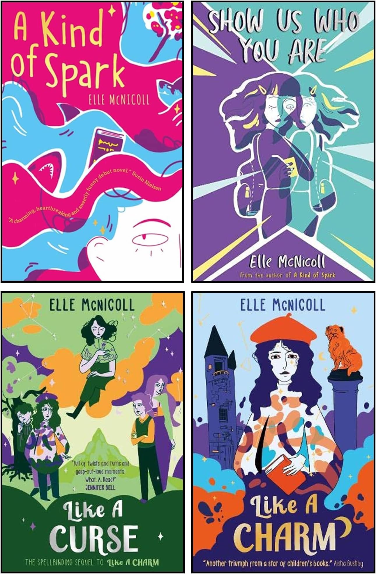Elle McNicoll 4 Books Collection Set (A Kind of Spark, Show Us Who You Are, Like A Charm & Like A Curse)