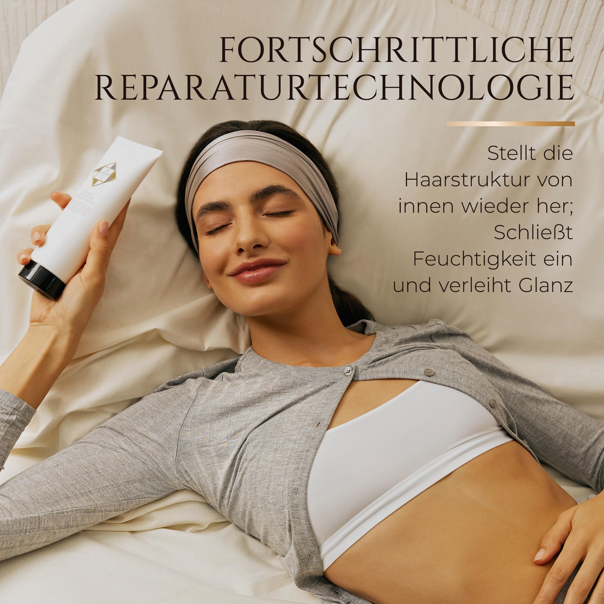 HADAT Deep Repair Hair Treatment – Professionelle Haarmaske für strapaziertes Haar – Intensivpflege mit Kollagen, Seidenproteinen & nährenden Ölen – Tiefenhydration & Farbschutz (500 ml)