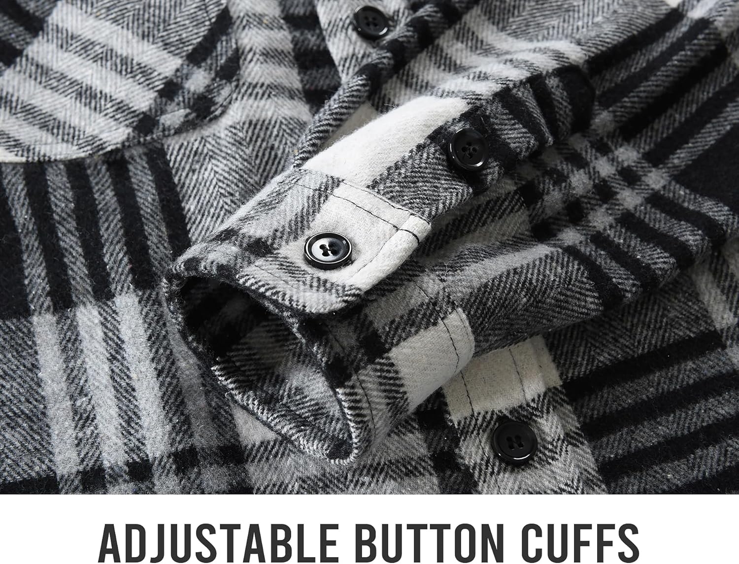 Men's Flannel Shirts Button Down Plaid Shirt Jacket for Men Flannel Shirt Jacket with Pockets - Image 7