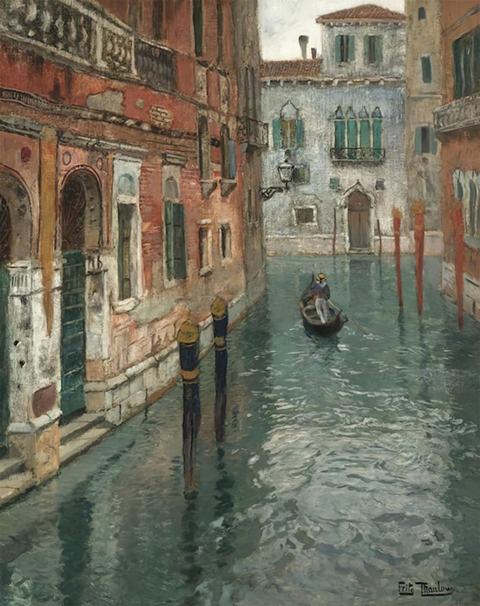 POSTERIIk Vintage Art Print Images Pictures Print View of by Frits Thaulow Modern Colour Posters for Office Home Decor 60x90cm