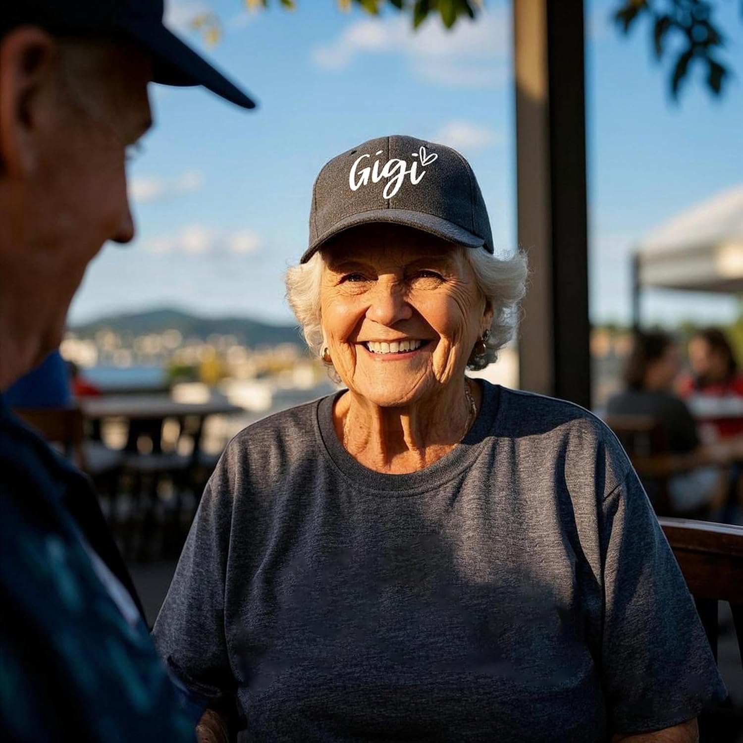 Gigi Hats for Women, Gigi Gifts for Grandma, Adjustable Embroidered Grandmother Baseball Cap - Image 2