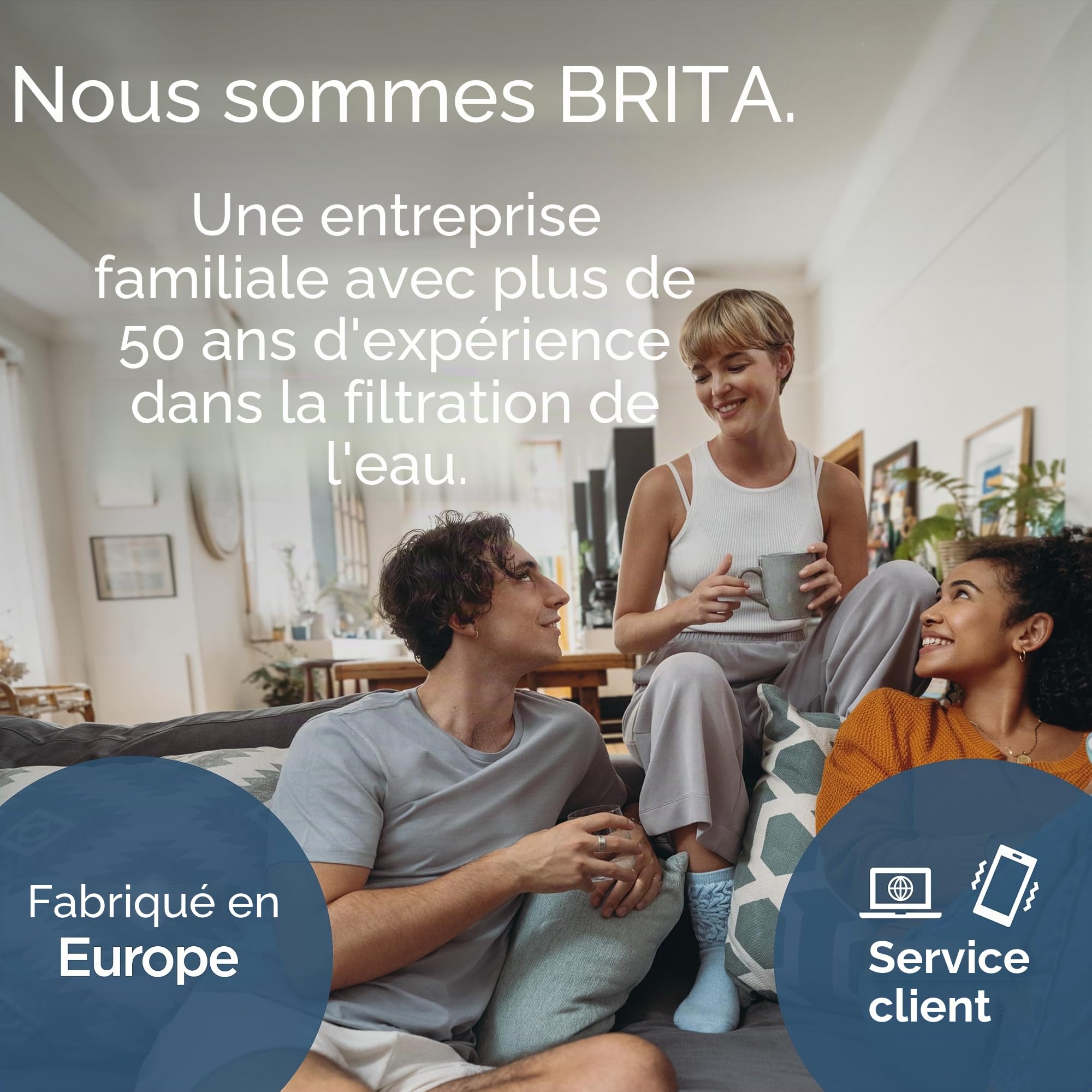 BRITA Filtre à eau Style Essential sable (2,4 l) avec 1 carafe filtrante Maxtra Pro Pure Performance – Verseuse filtrante adaptée au réfrigérateur avec LED Smart Light & couvercle à rabat, filtre les