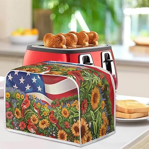Vista 243 de Cubierta para tostadora de cocina, protector para hornear se adapta a la mayoría de tostadoras estándar de 4 rebanadas, mantiene la tostadora libre