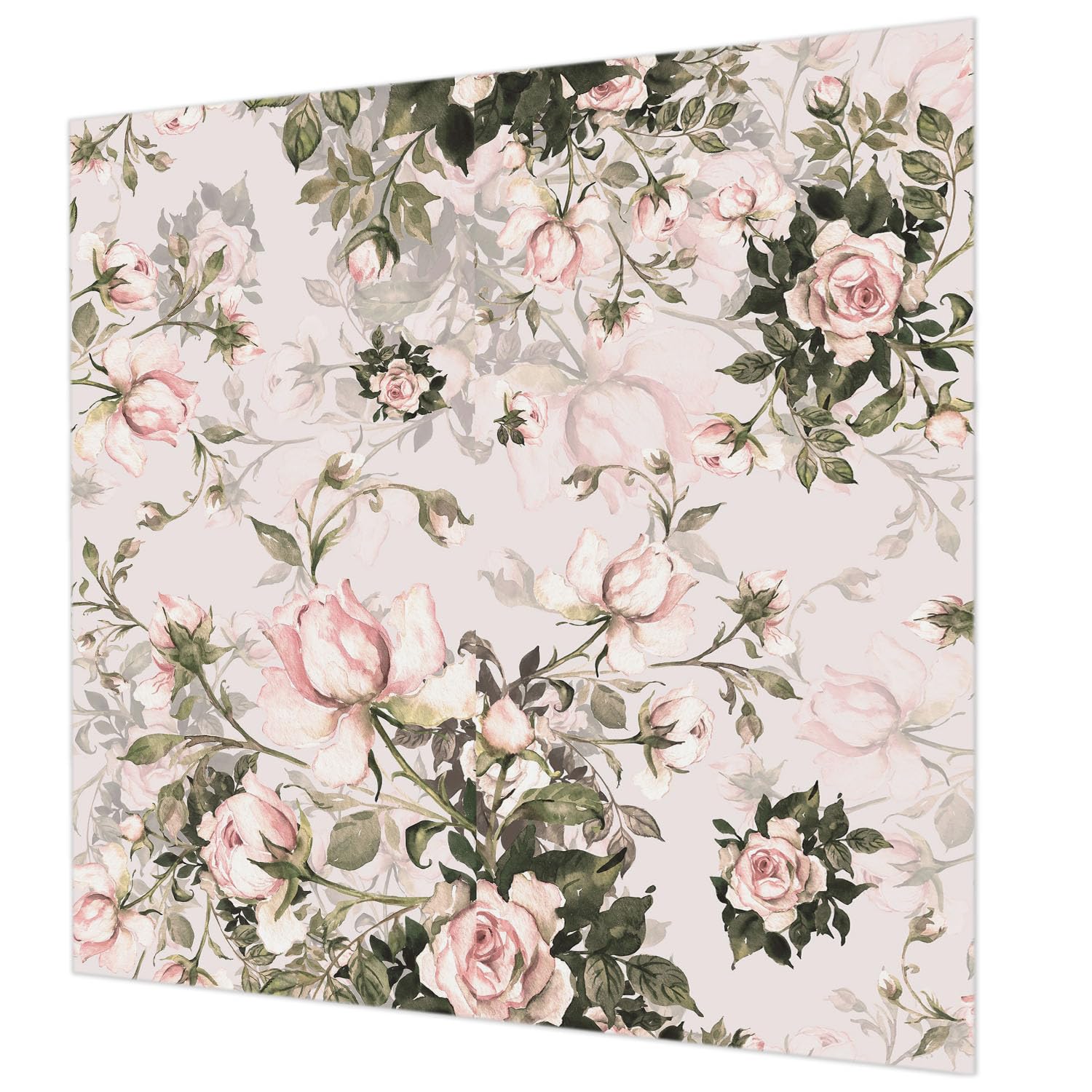 Papier peint floral 250x250 cm Tulup pour chambre et salon avec colle incluse