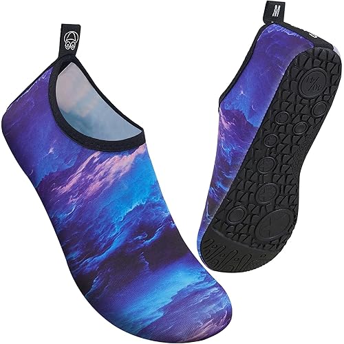 Metog Men Women Water Shoes Quick-Dry Aqua Socks Barefoot Slip-on for Beach Swim Sport Surf Yoga Exercise