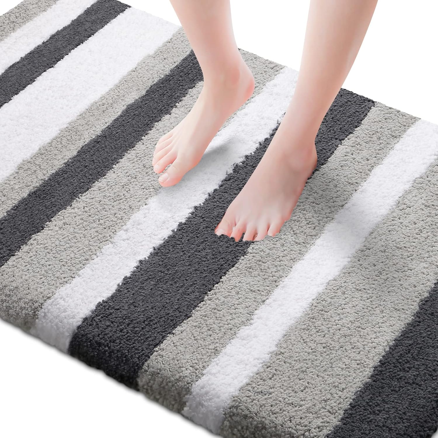 KMAT Luxury Bathroom Rugs Bath Mat,32X47 Inch, NonSlip Fluffy Soft Plush Microfiber