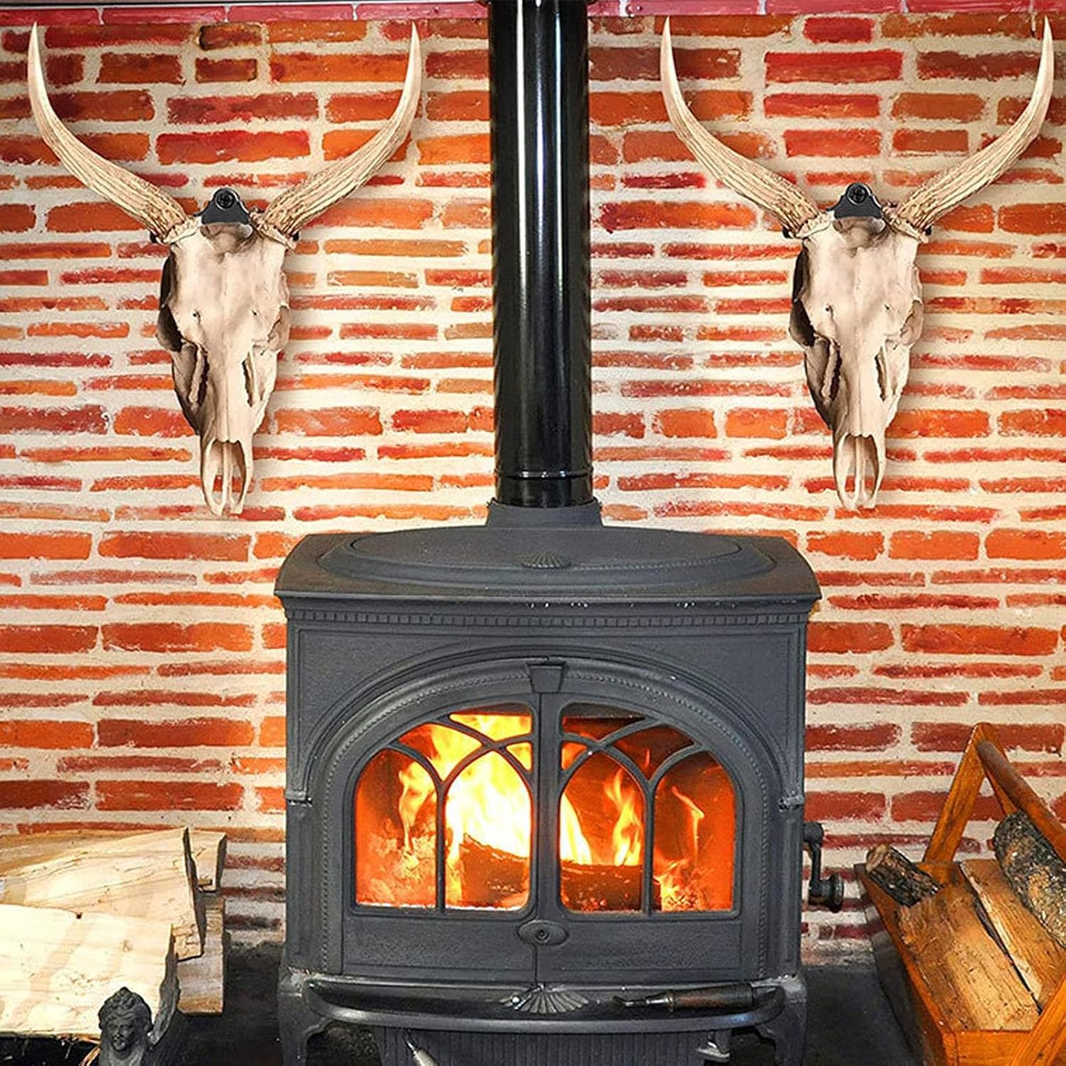 European Skull Hanger Set, 12 Pack Wall Mount Bracket for Deer, Elk, and Animal Skulls, Easy Installation, Sturdy Iron Material, Indoor Outdoor Decoration