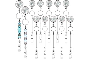 Ferreve Beadable Badge Reel Keychain Bar