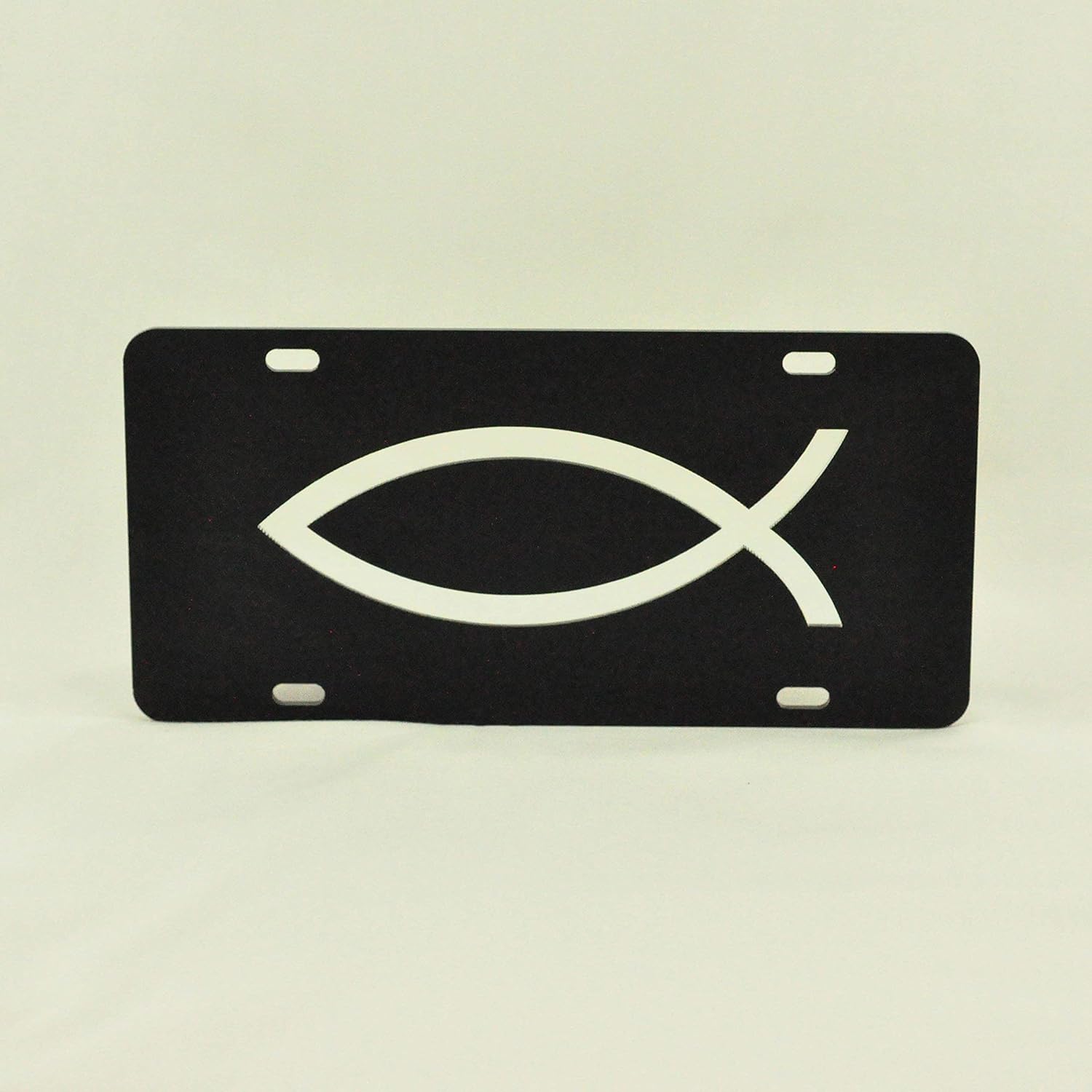 Jesus Christ Fish License Plate - Christian Fish Tag