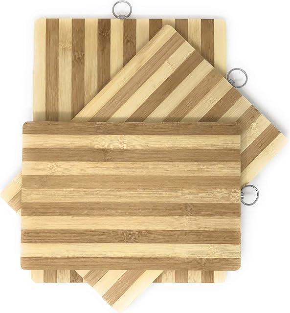 Rohi Natural Bamboo Wooden Chopping Boards  Cutting Board Small (30cm x 20cm)