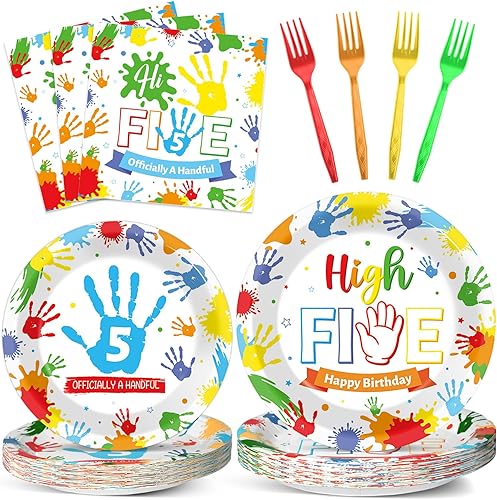 Miniatura 85 de 96 piezas de suministros de fiesta de cumpleaños florales de cumpleaños, platos de papel, servilletas, flores de oro rosa, decoraciones de fiesta