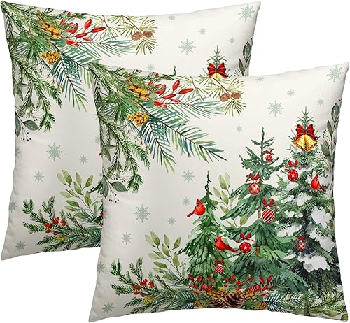 Miniatura 10 de Fundas de almohada de otoño de 22 x 22 pulgadas, juego de 2 fundas de almohada de otoño de granja, Acción de Gracias, fundas de almohada decorativas