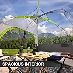 CAMPROS CP Tentes de camping 6/8 personnes, tente familiale étanche avec des fenêtres plus grandes Mesh & Porte, double couche, facile à installer, tente dôme tout-saison avec la pluie supérieure & Sac de transport