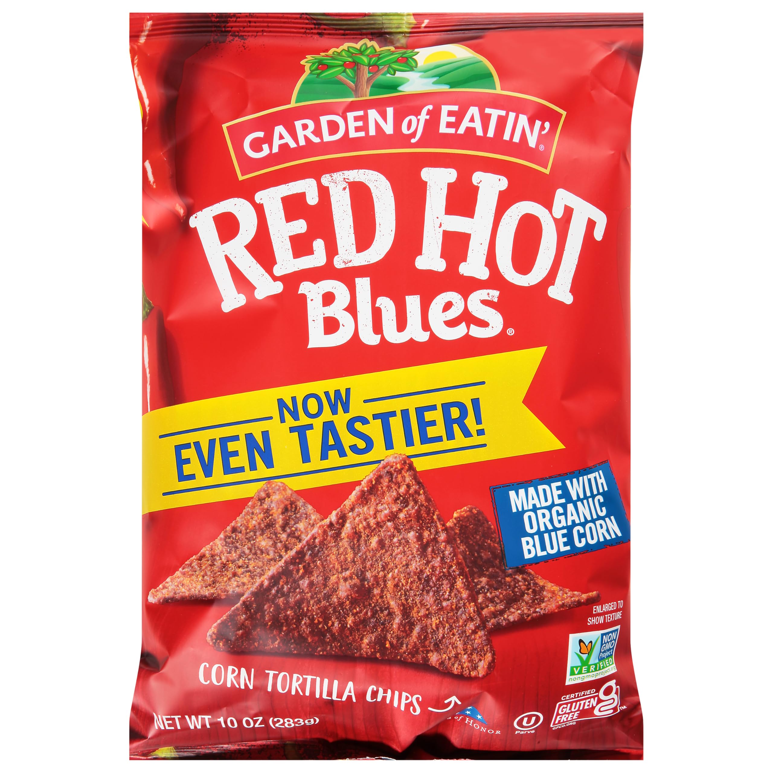Garden of Eatin' Red Hot Blues Corn Tortilla Chips 10 oz