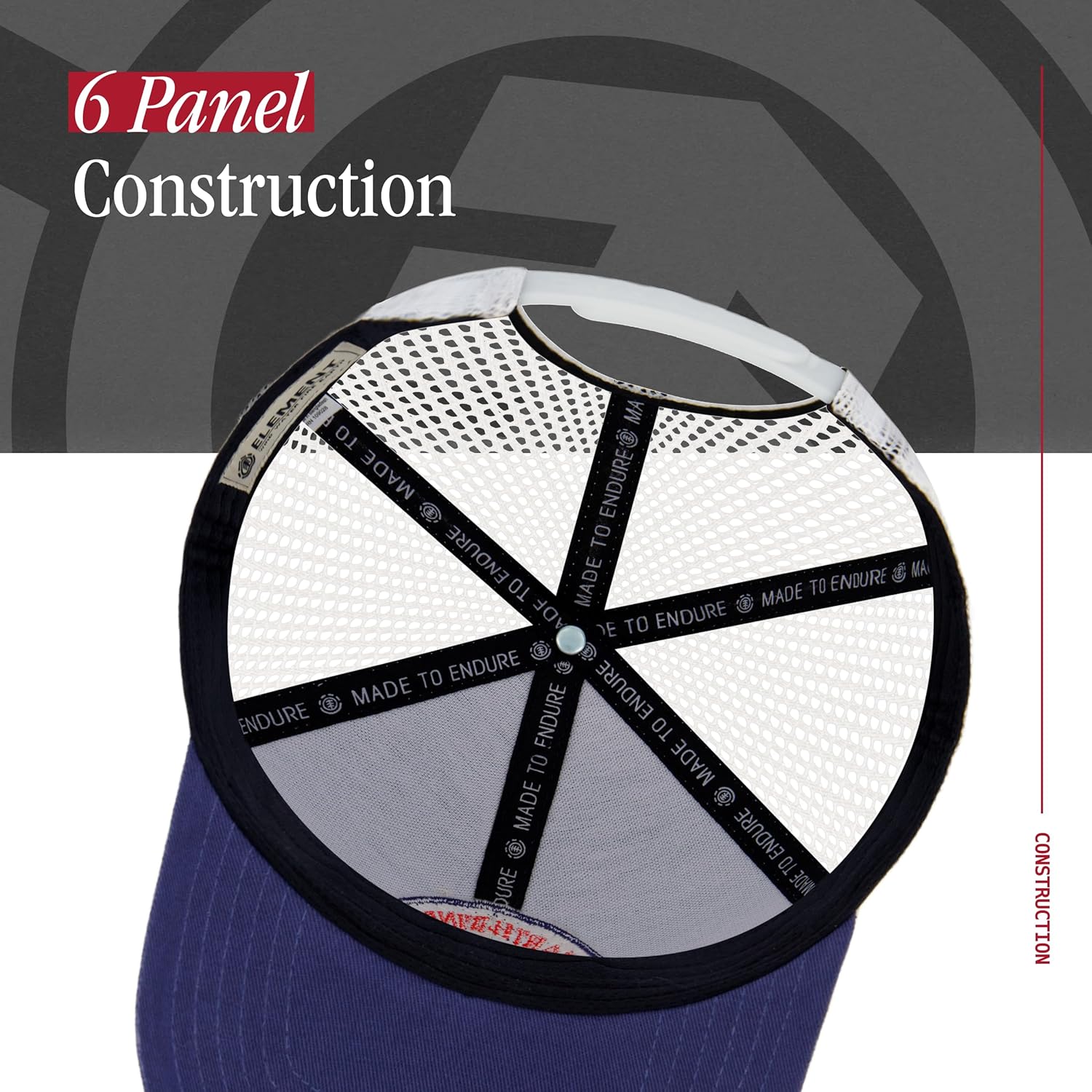 Element Unisex-Adult Trucker Hat, Adult Baseball Cap with Curved Brim - Image 5