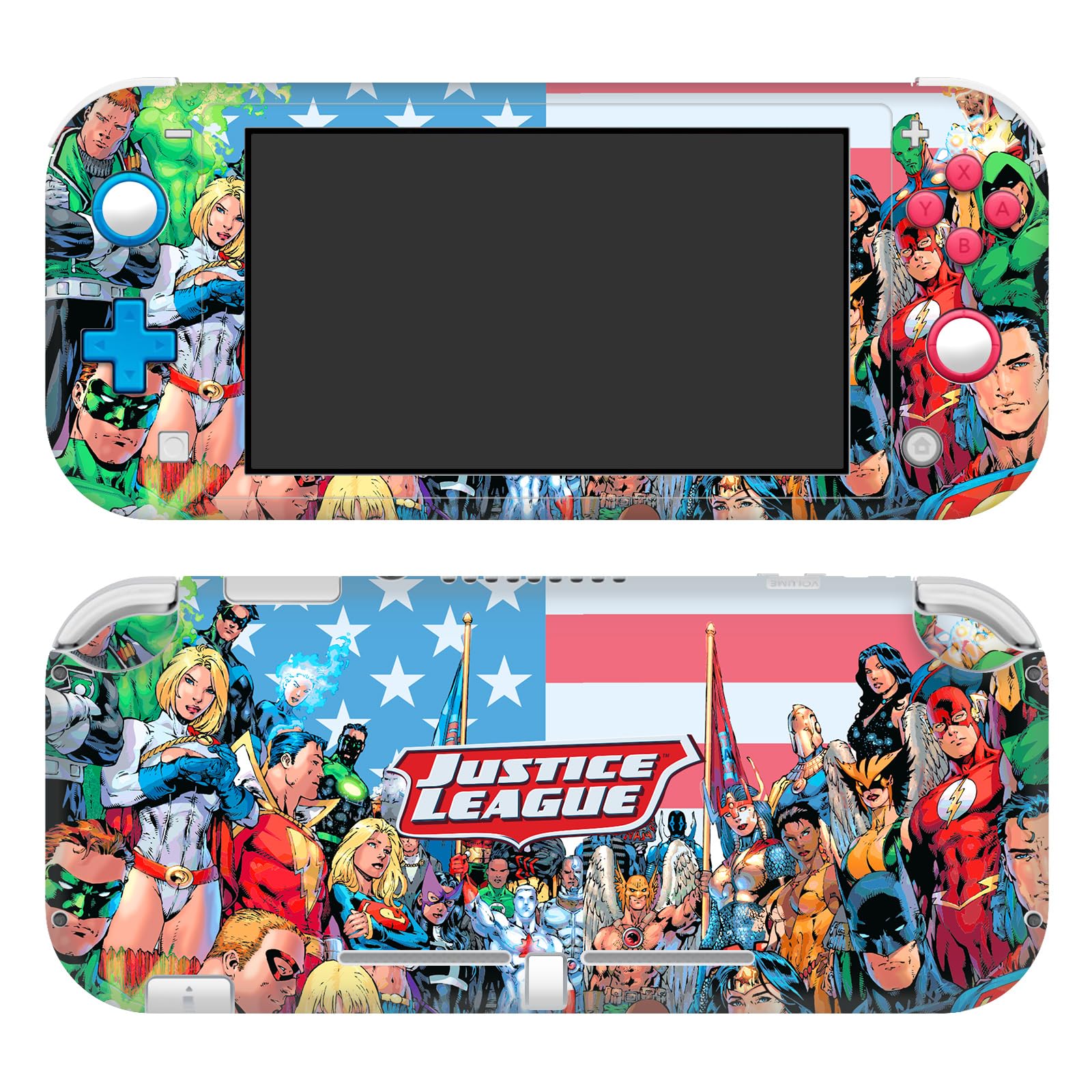 Head Case Designs sous Licence Officielle Justice League DC Comics De l'Amérique #1 Couvertures de Bande dessinée Vinyle Autocollant De Jeu Peau Autocollant Compatible avec Nintendo Switch Lite