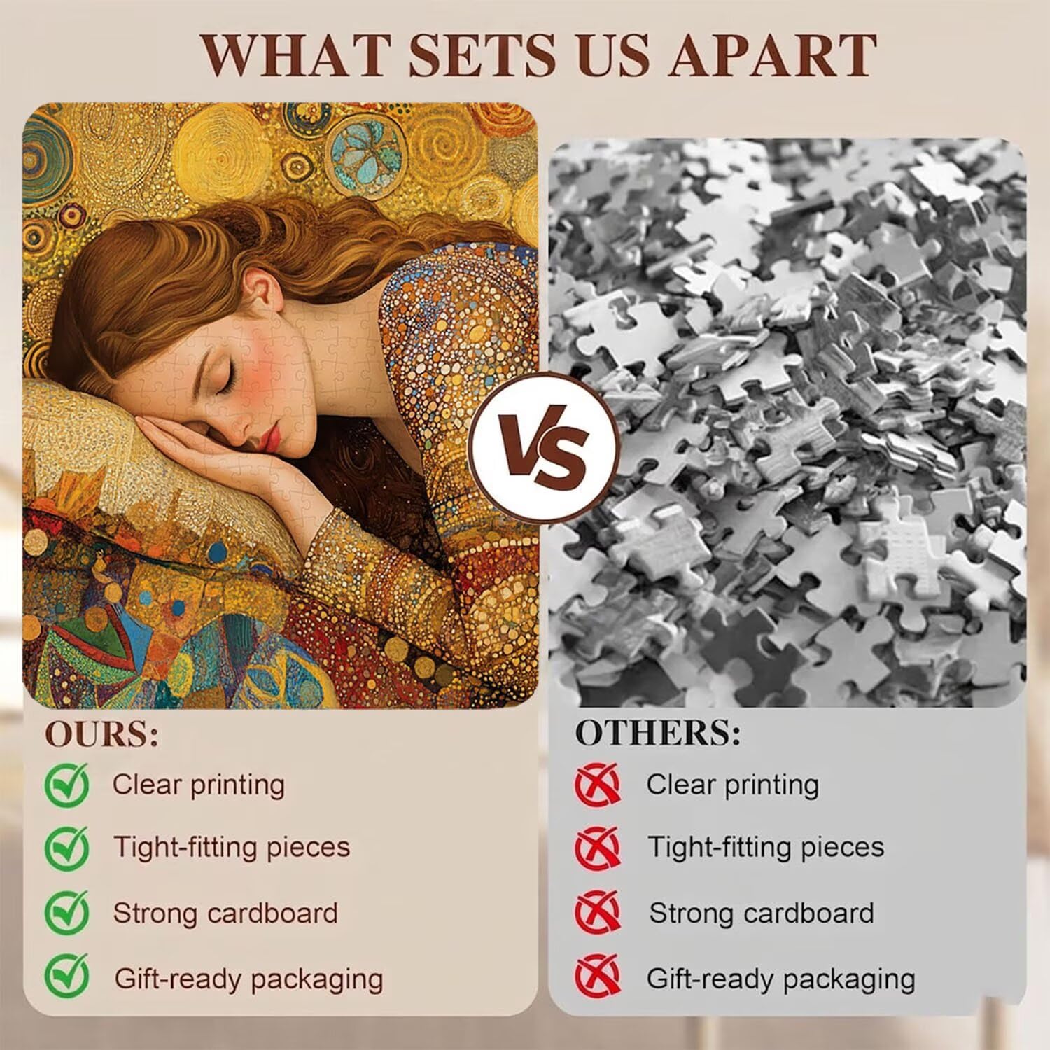 Bellezza astratto Puzzle 1500 Pezzi per Adulti, Puzzle in Legno - Collezione Classica con Poster Incluso - Sfida di Concentrazione e Passatempo Antistress, Gioco per Famiglia, 87 x 57 cm f0-742