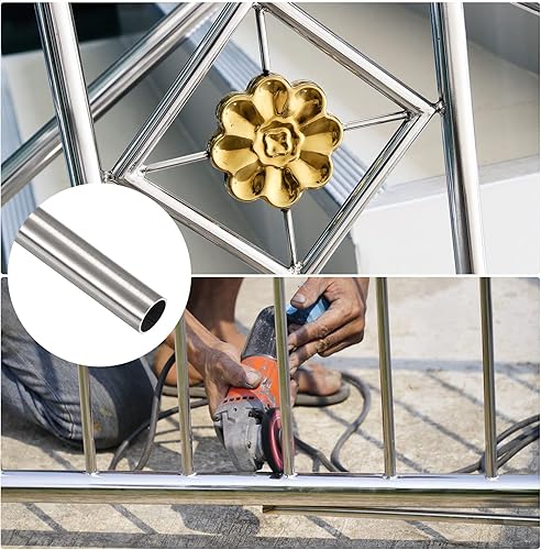 Miniatura 3 de METALLIXITY Tubo de acero inoxidable 304 (0.276in de diámetro x 0.020in de pared de T x 11.811in de largo), tubo recto - para muebles del hogar y