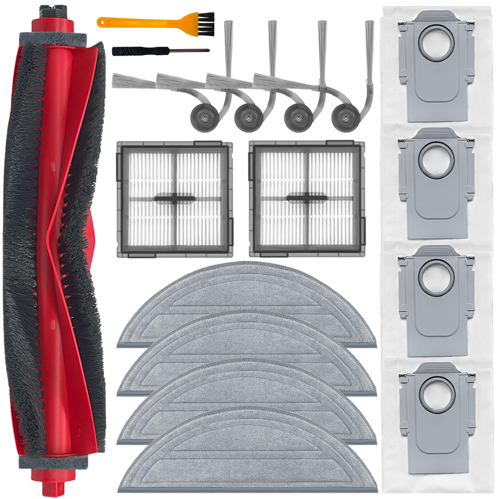 Lot De 10 Serpillères Lavables Microfibre Pour Aspirateur Robot Roborock Q10, X-5, Q8 Max Pro+ – Rechange Nettoyage Sol