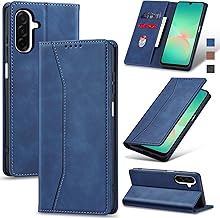 Jasonyu Cover per Samsung Galaxy A26 5G Flip Custodia in Pelle PU, Cover a Libro Portafoglio, Funzione Supporto, Magnetica, Slot Schede, TPU Bumper Caso Custodia (Blu)