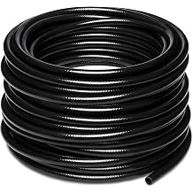 1/2" Irrigation Tubing for Quick Connect Drip Irrigation 100 feet | Mainline Tubing for Drip Irrigation System Kit or Blank Distribution Hose for Any Gardening Project, Black