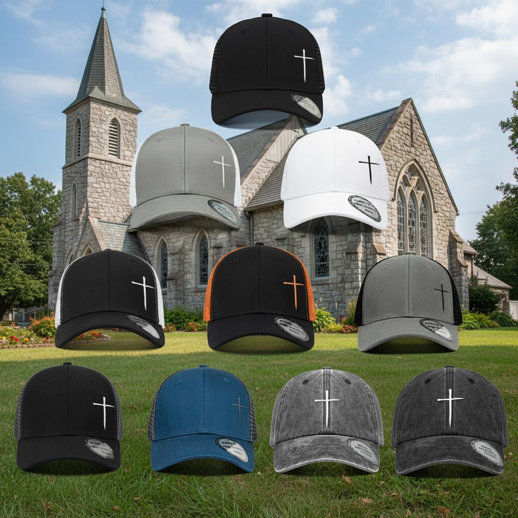 Christian Hats for Men Women,Jesus Cross Hat Christian Religious Gifts for Birthday/Christmas