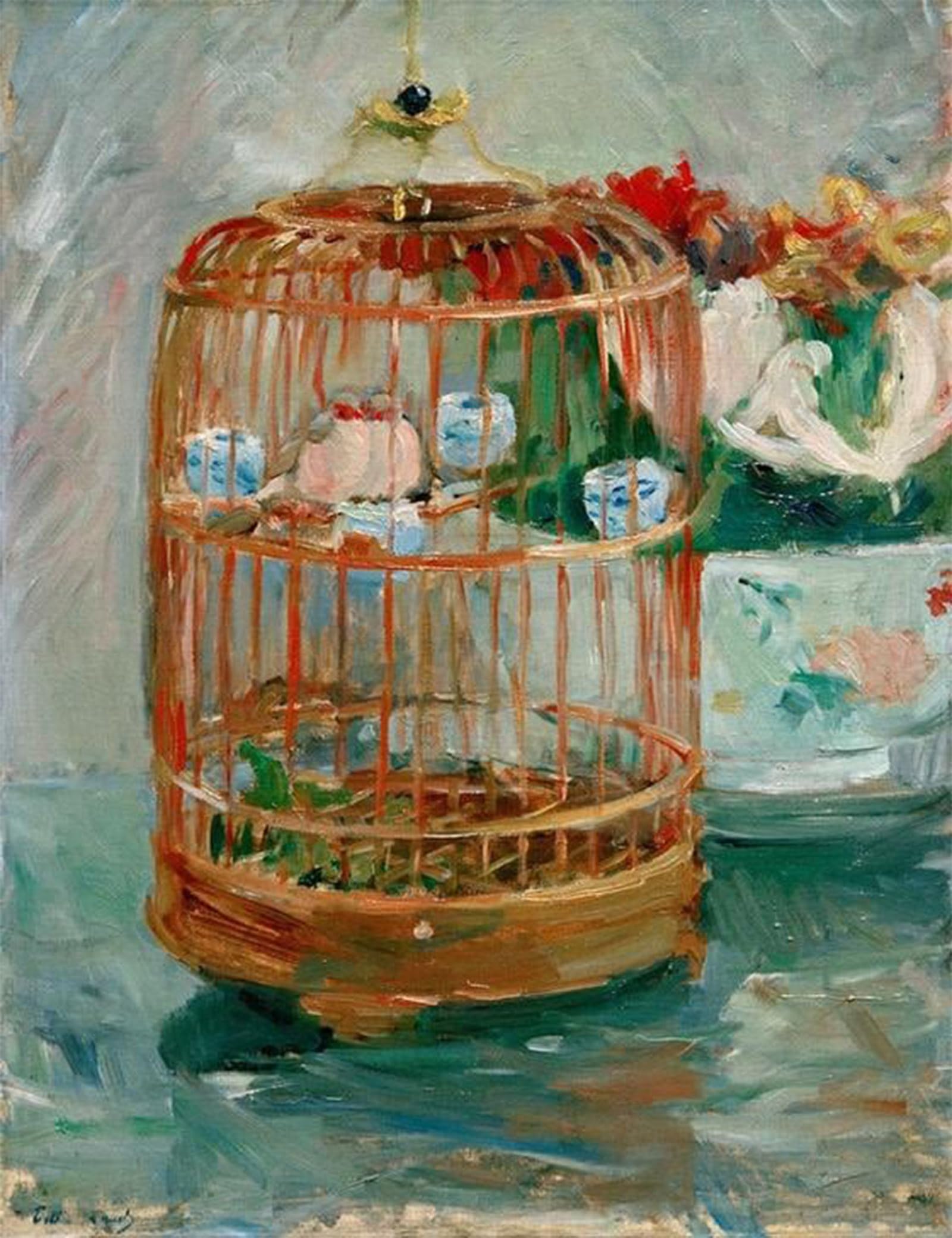 Art Tableau la Cage de Berthe Morisot Image Sur Toile PSVDCTOO 60x90cm - 5