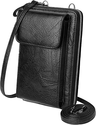 KUKOO Small Crossbody Bags for Women PU Leather Cell Phone Purse Wallet with Credit Card Slots