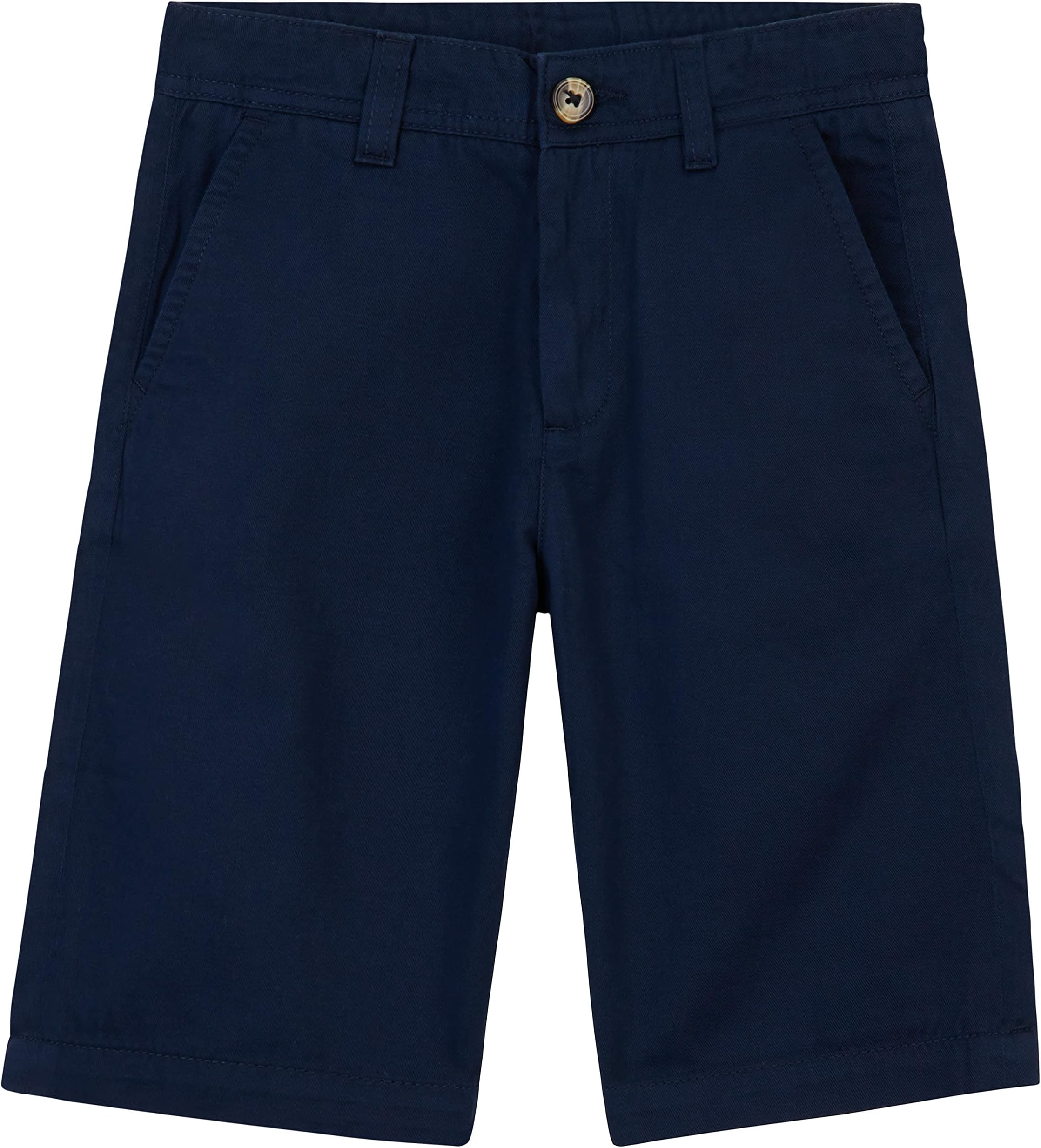 CityComfortBoys Shorts Cotton Chino Shorts Breathable Knee Length Adjustable Waist Summer Essentials Holiday Smart Casual