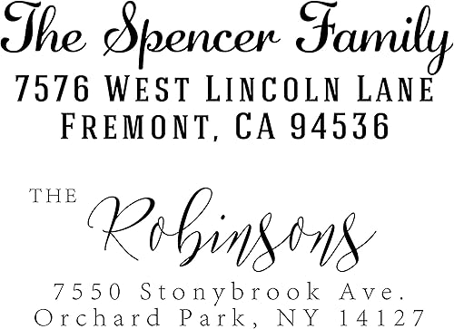Sello personalizado – Sello de dirección de retorno – Sello de nombre autoentintado grabado de dirección personalizada sello de invitación de boda disponible en Yaxa Costa Rica