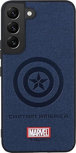 IRON SPIDER Funda para Galaxy S23 Plus 5G, con personaje de superhéroe, compatible con Samsung S23 Plus, funda de piel, color azul