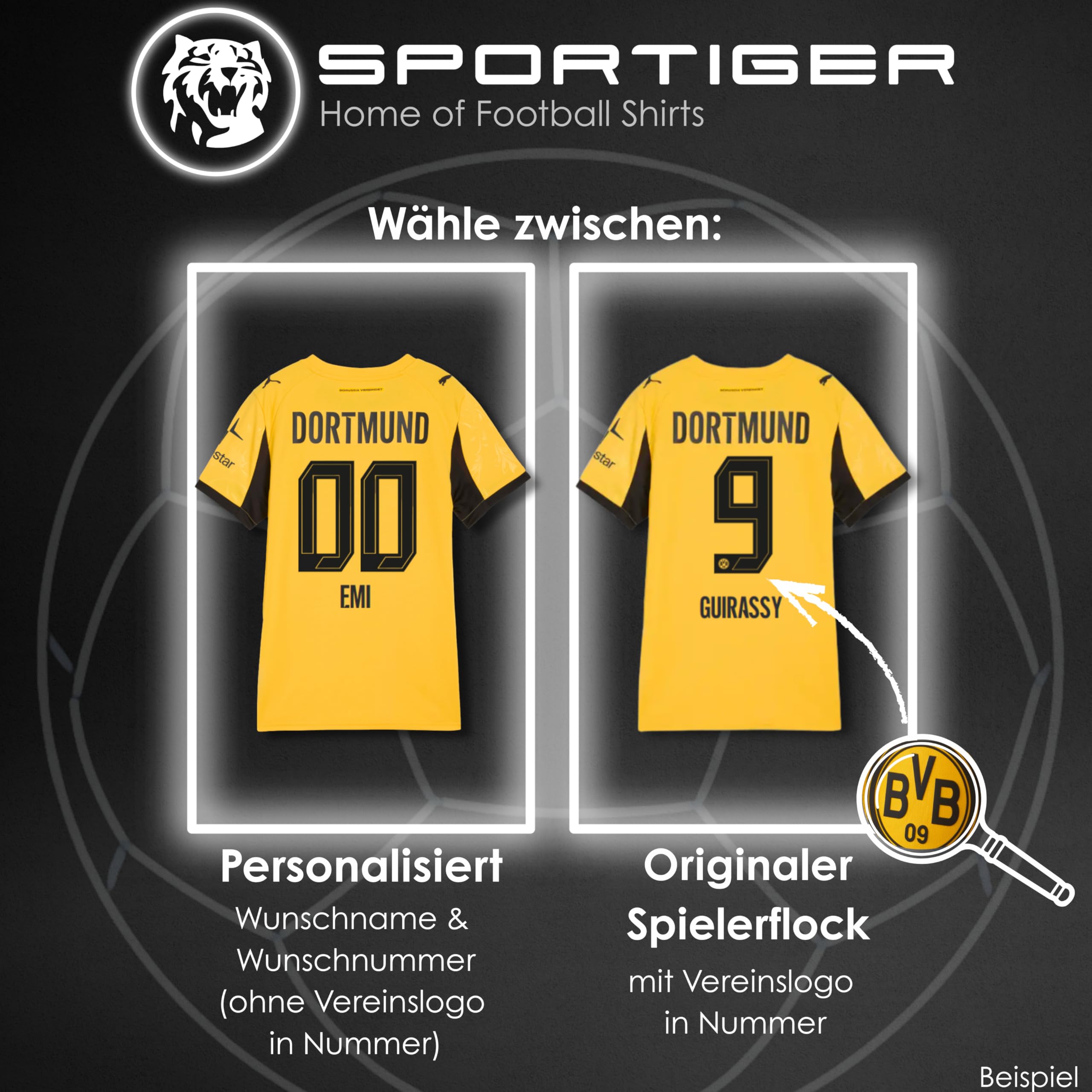 PUMA Original BVB Trikot Kinder [Home 26/27] Offizielles Borussia Dortmund Trikot [Personalisiert] Sportbekleidung Fussball Geschenke Jungen Mädchen Fußball Fanartikel Kinder