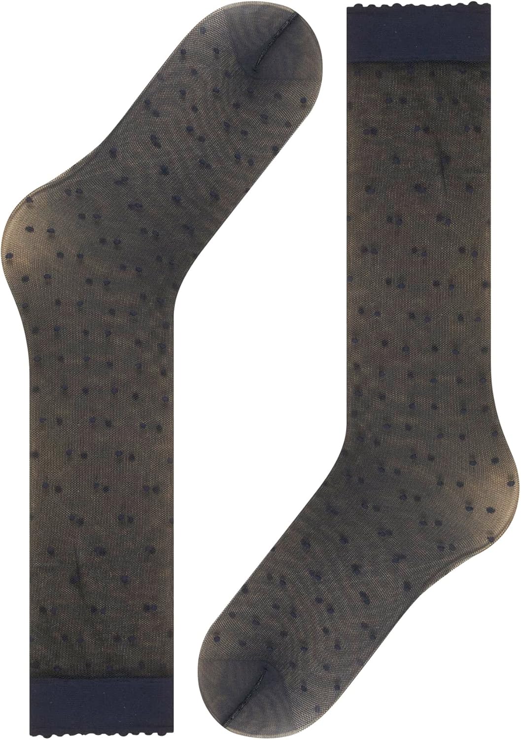 FALKE Women's Dot 15 Denier Knee-High Socks, Patterned Stockings, Casual and Dress, Ultra Sheer Fine Mesh, Nylon