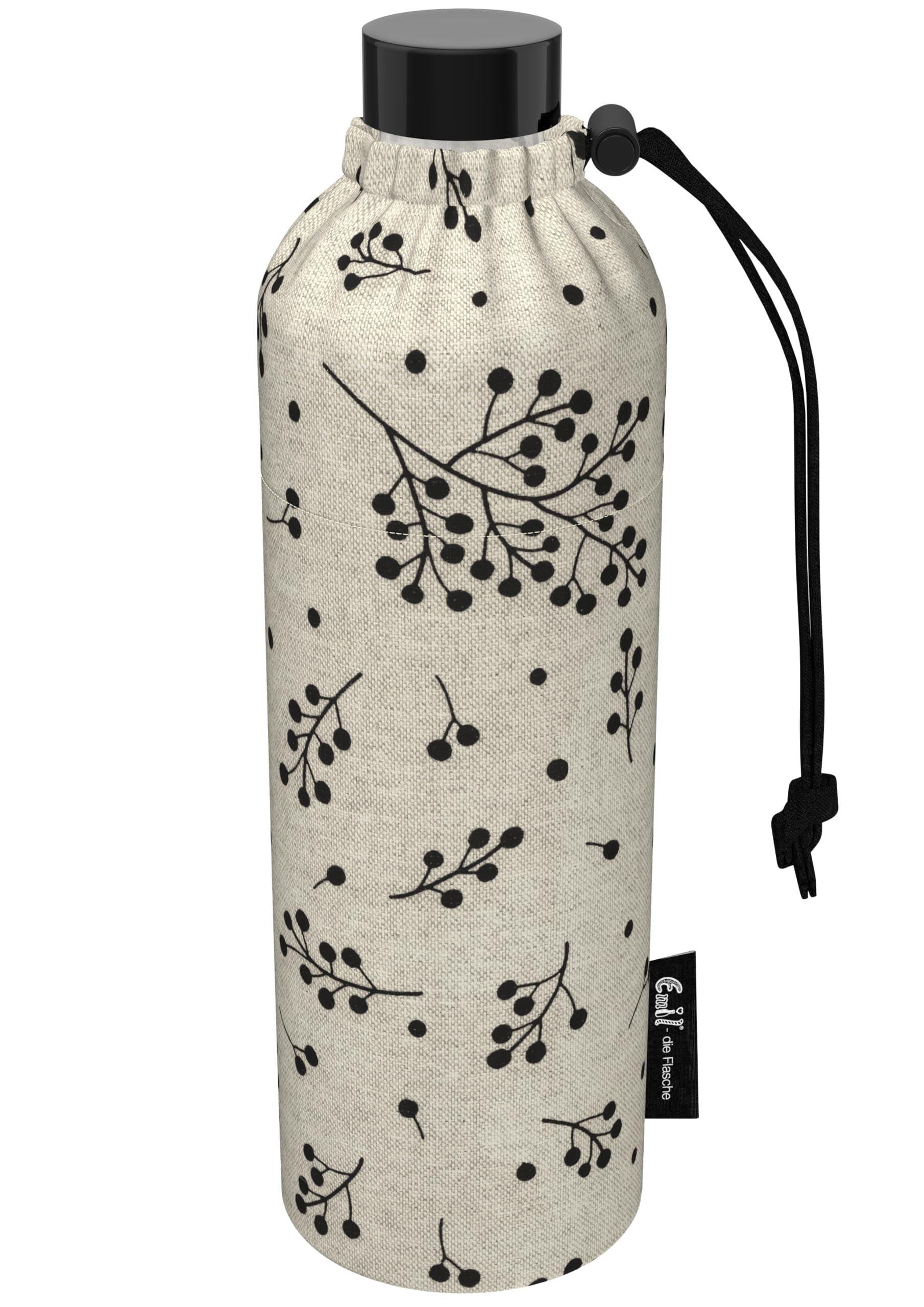 Emil Trinkflasche aus Glas für Mädchen & Jungen isolierte Glasflasche für Schule, Freizeit, Sport: Kinder & Eltern Berries 0,75l