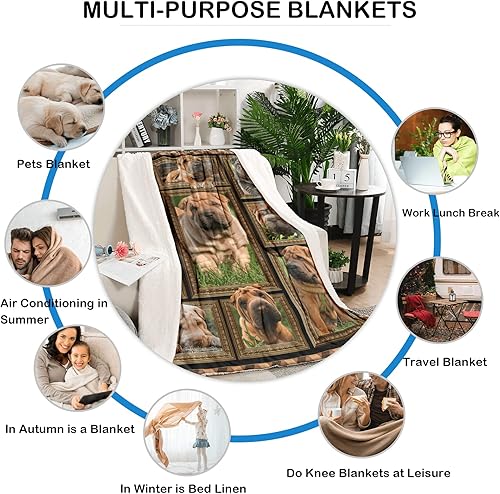 Vista 82 de Samoyed - Manta para mujeres, hombres y niños, regalos para amantes de los perros, manta de franela suave, acogedora, ligera y cálida para Samoyedo