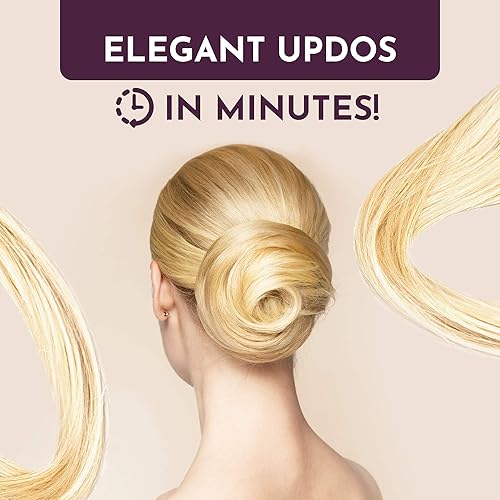 Miniatura 5 de Pouf Hairdos - Bollos de cabello humano perfectos, pieza de pelo, extensión de cabello natural para bonitos peinados, elegantes postizos para