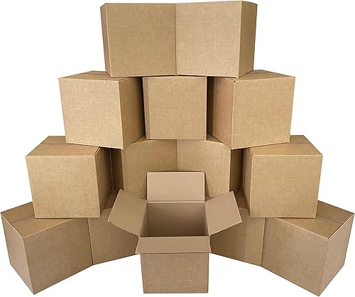Miniatura 10 de UBMOVE Cajas de embalaje corrugadas resistentes de 275 libras para mudanza y envío, paquete de 10 (16 x 16 x 16 pulgadas resistentes, paquete de 10)