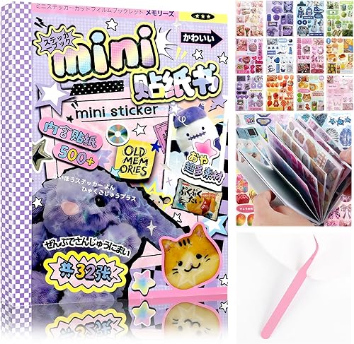 Miniatura 9 de Tmtains 990 piezas de calcomanías japonesas retro, serie de recuerdos románticos, estilo cómic, material de decoración, calcomanías estéticas