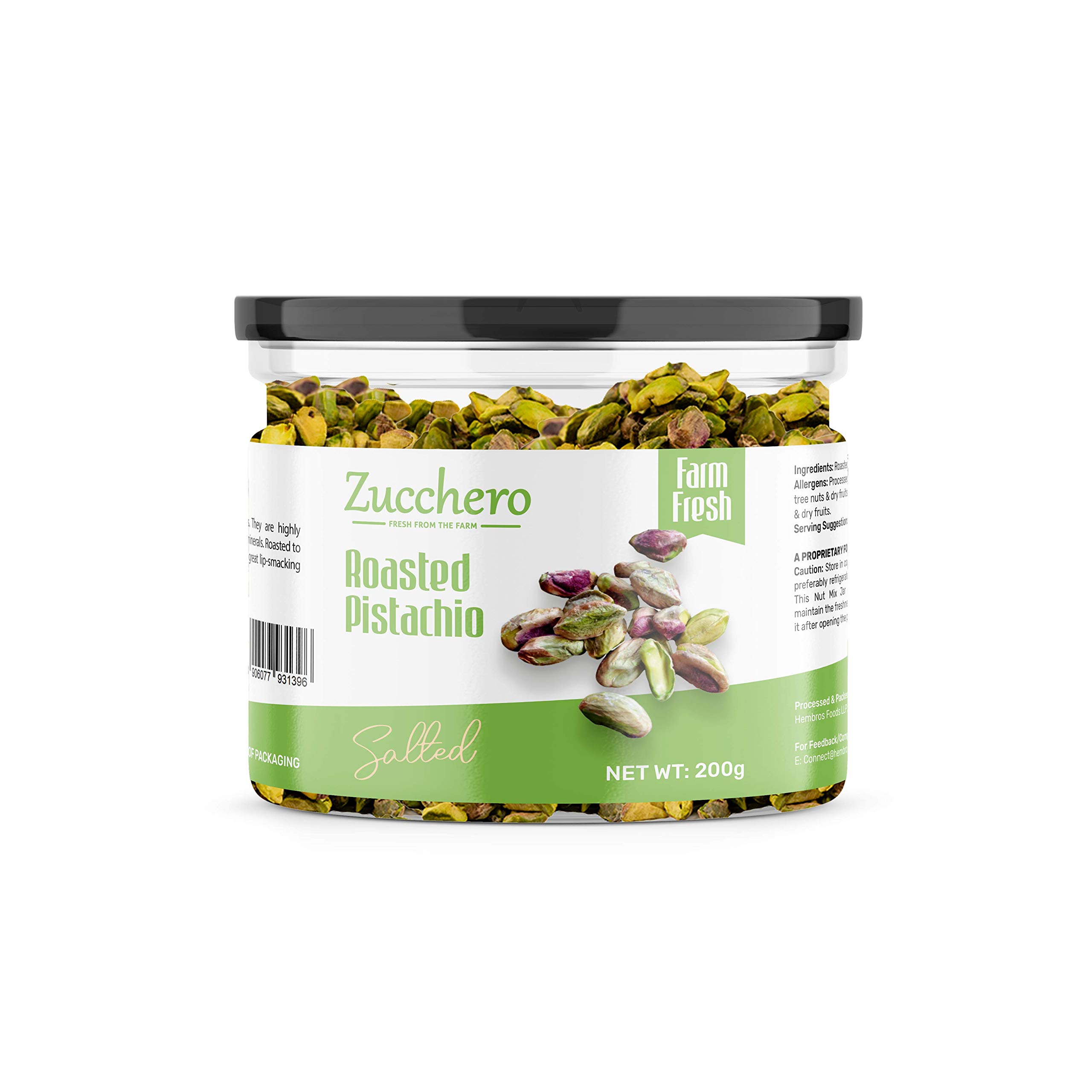 Zucchero Roasted Pistachio (With Shell), Lightly Salted [Extra Large] 200g | Oil-Free Roasting |Slow baked Nuts | Earthy Flavour | No Oil (B08WBT475S) Amazon Price History, Amazon Price Tracker