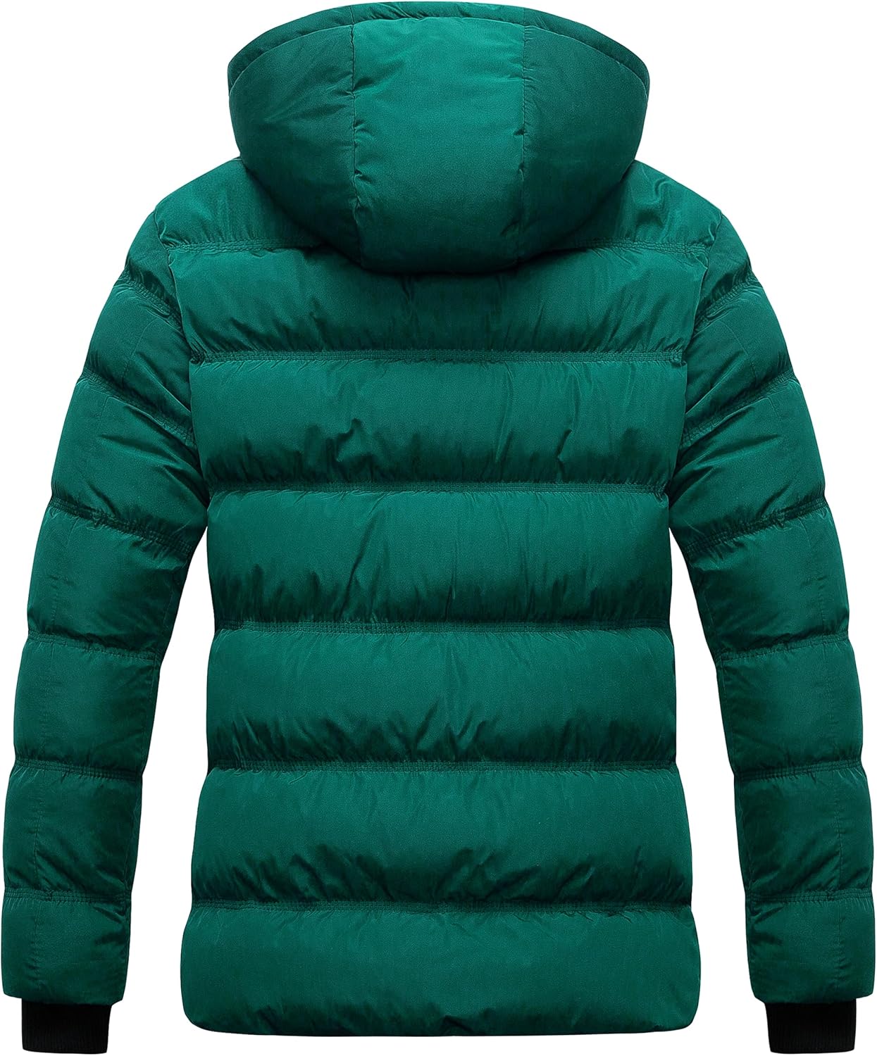 CREATMO US Women's Warm Winter Coat Waterproof Ski Jacket Padded Puffy Overcoat With Detachable Hood - Image 2