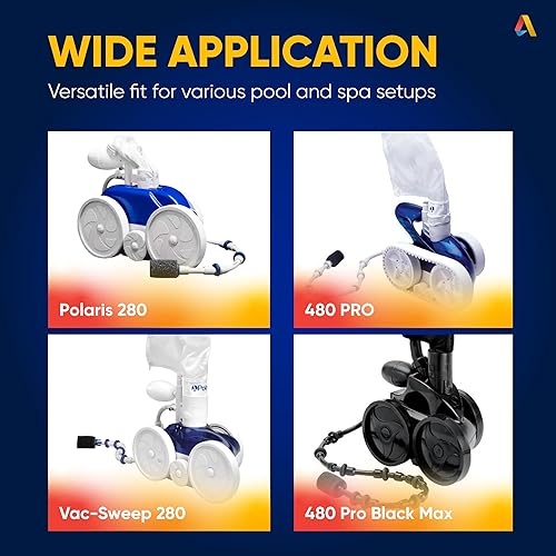 Miniatura 7 de Canamax Ajuste de pared universal D29 UWF de alta calidad, desconexión rápida, ajuste exacto para los limpiadores automáticos Polaris 180 280 380 -