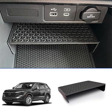 KAYZT Center Console Organizer Tray Compatible with 2023 2024 Honda CRV CR-V Accessories Secondary Storage Box Insert ABS Material