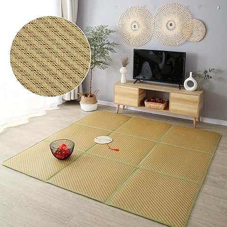 Amazon 畳マット 畳 置き畳 カーペット 1 1cm 折りたたみ式 おしゃれ システム畳 ユニット畳 すべり止め Xqw 収納 畳の上に敷くマット 夏用 リビング マットレス 厚さ1 2cm 持ち運びに便利 1 240cm 洗える 草編む 和モダン 接触冷感 へこみ防止 イ草 畳マット