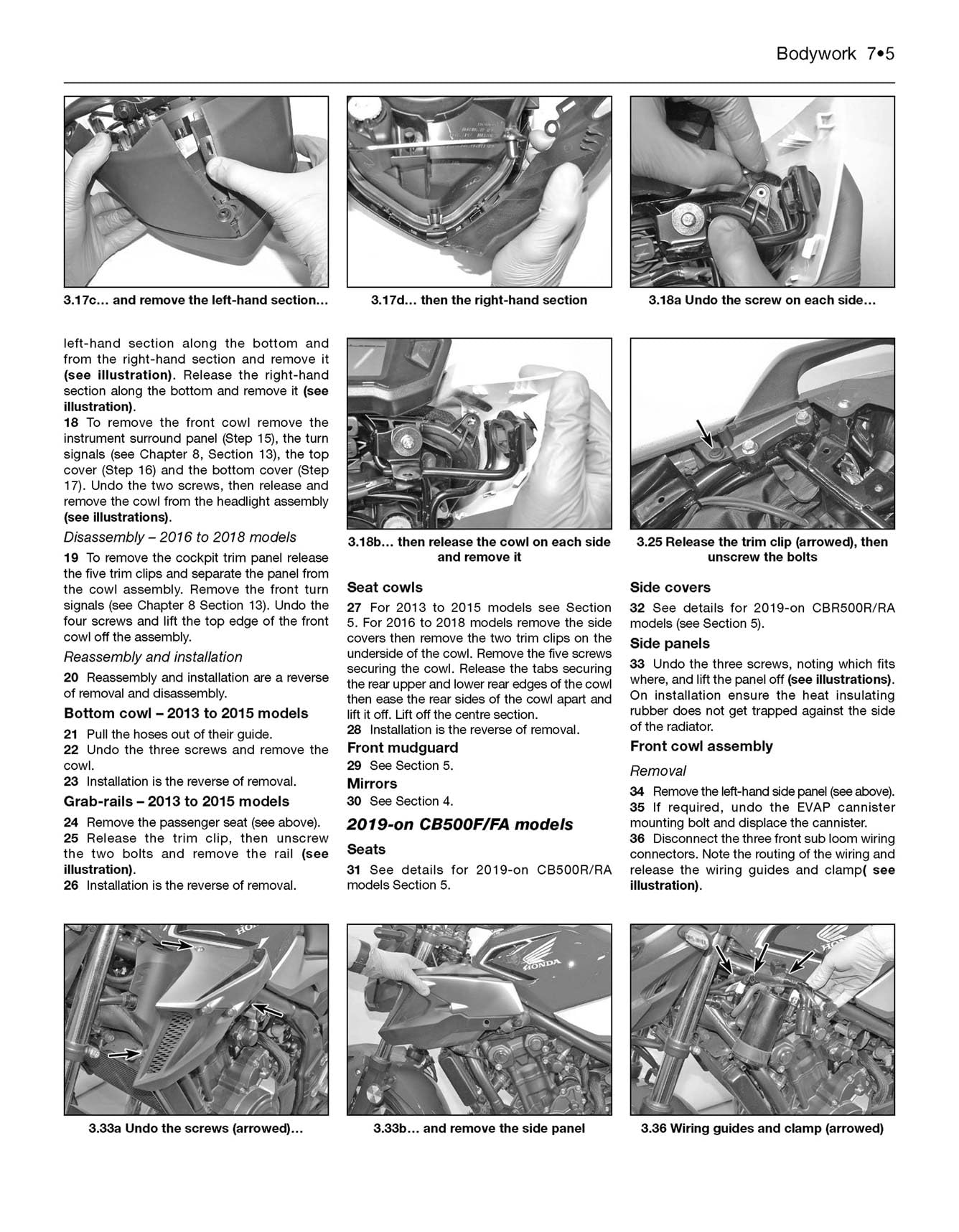 Honda CB500F/X & CBR500R update (13 -20): 2013 to 2020