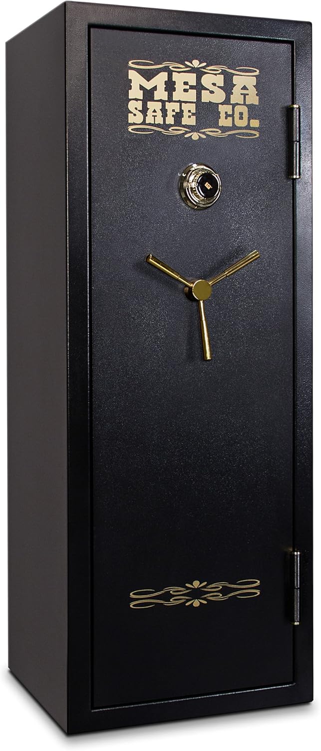 Mesa Safe MBF5922C 14 Gun Capacity All Steel Gun Safe with Combination Lock, 7.9-Cubic Feet, Black